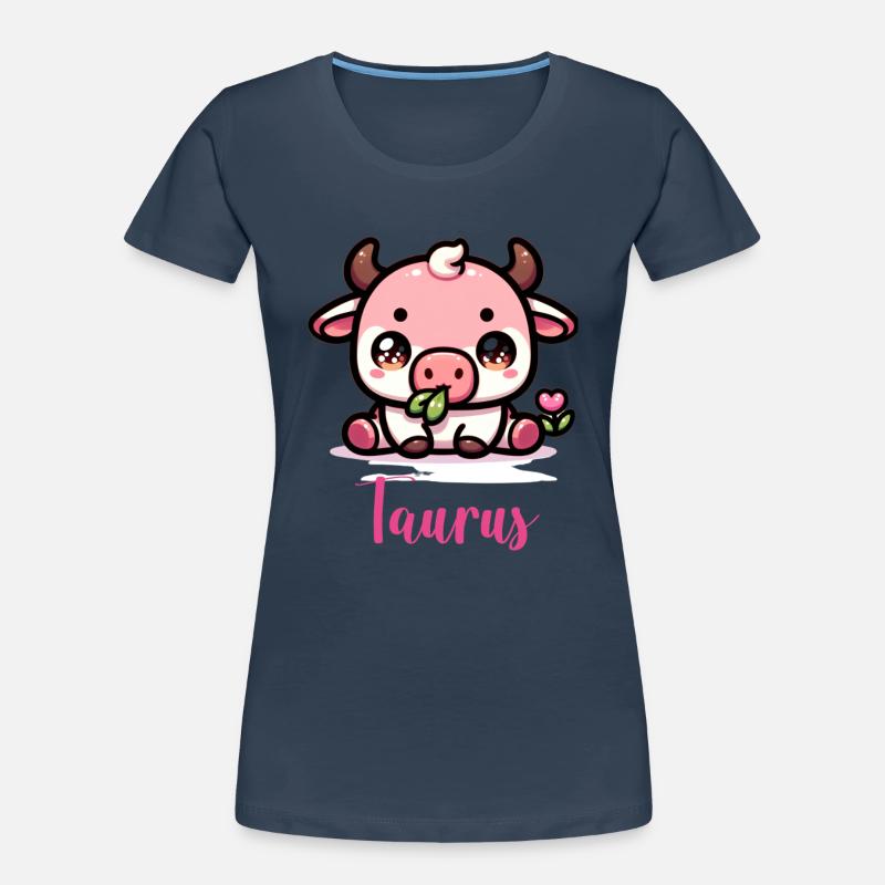 Süße Taurus Sternzeichen Astrologie Geschenk Frauen Premium Bio T-Shirt