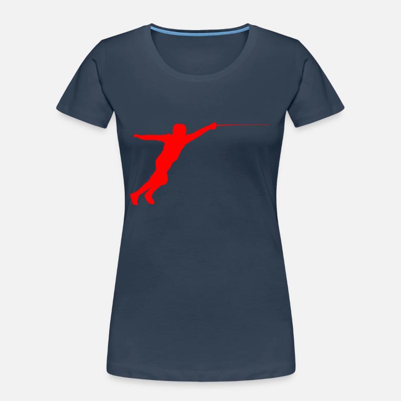 Escrime épée fleurette parade samurai3 T-shirt bio Premium Femme