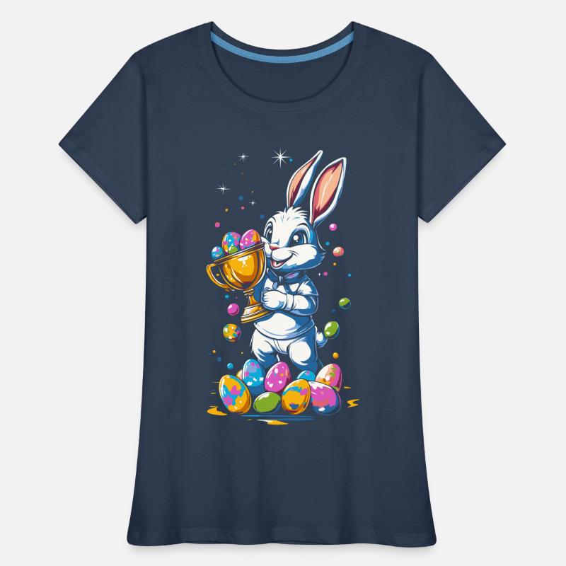 Easter Bunny Easter Eggs Egg Hunt Winner Cup Women's Premium Organic T-Shirt