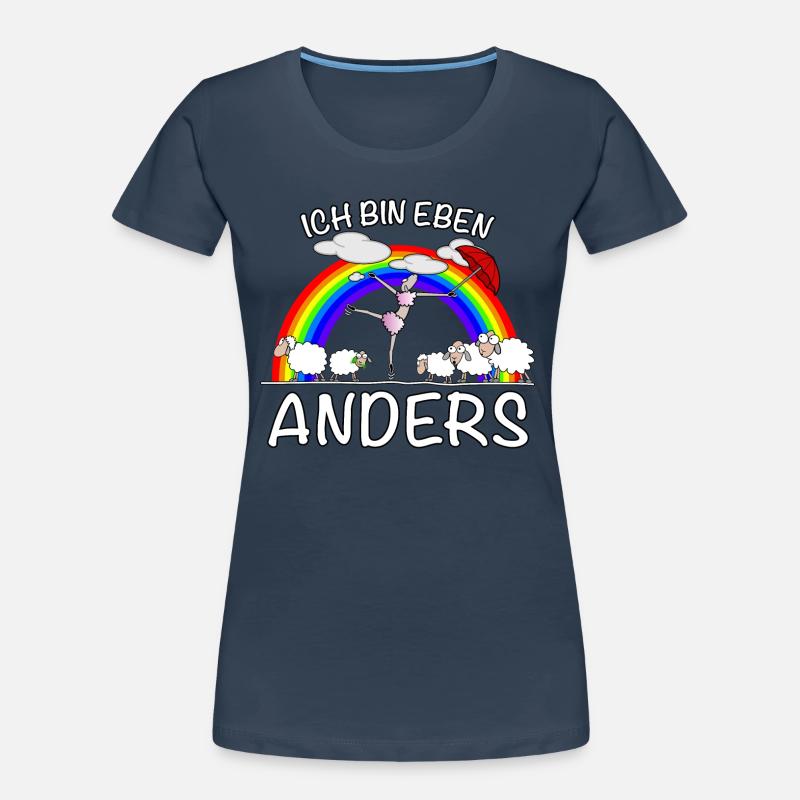 Ich bin anders Frauen Premium Bio T-Shirt