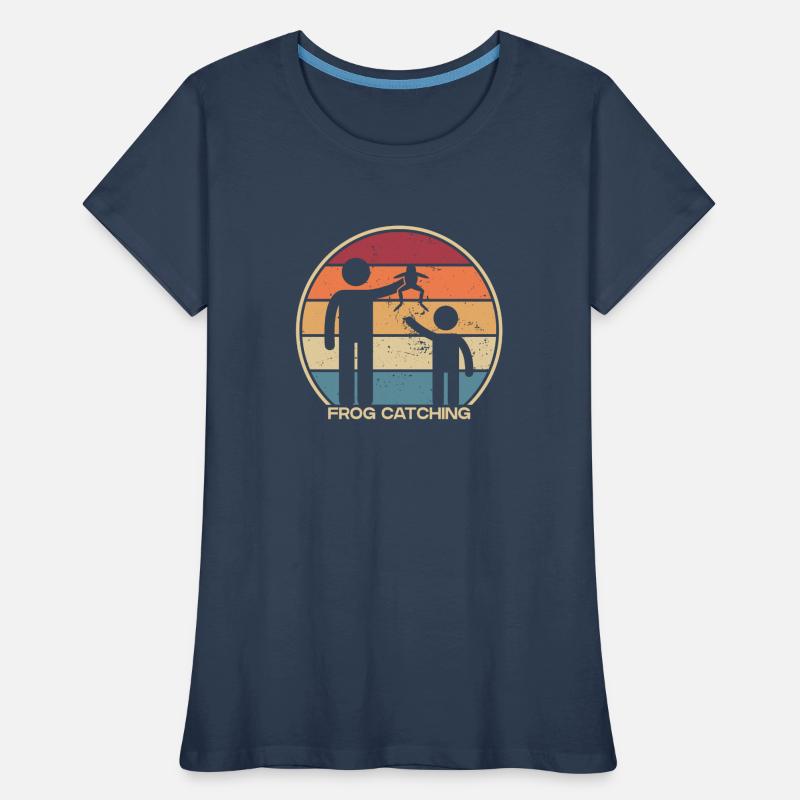 Frog Catching Tree Frog Toad Tadpole Frog Women's Premium Organic T-Shirt