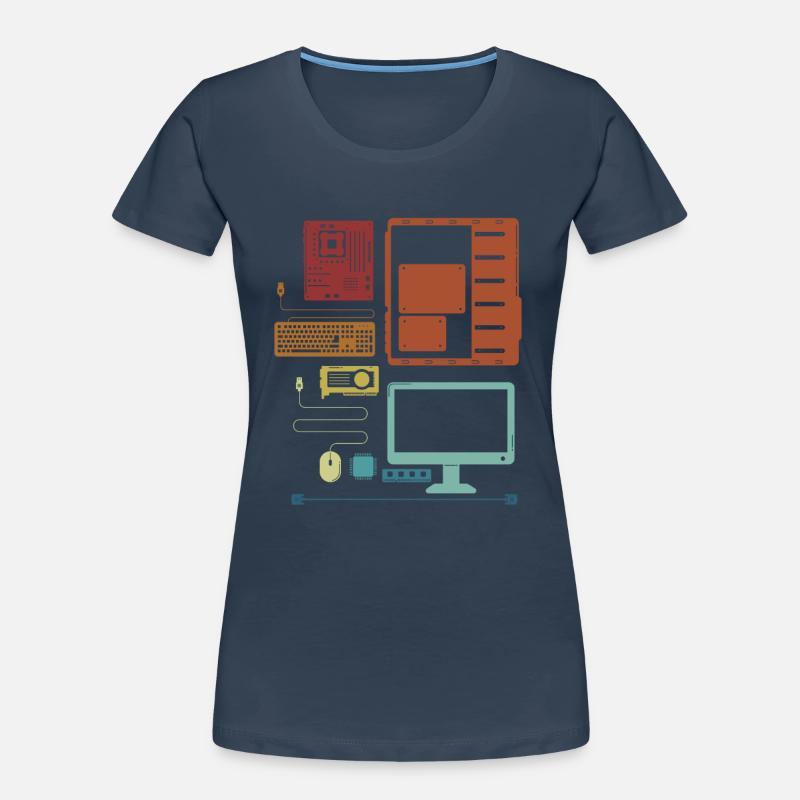 Retro Hardware Admin IT Operations Computer Scientist T-shirt bio Premium Femme