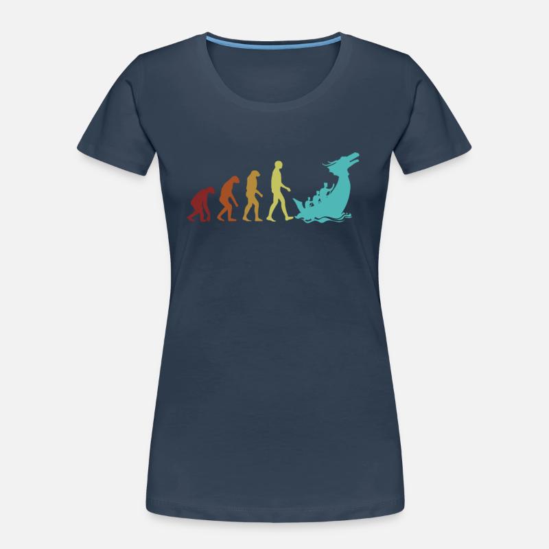 Dragon Boat Evolution Drummer Team Paddler Lover Women's Premium Organic T-Shirt