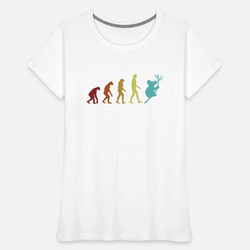 Koala Evolution Koalabär Eukalyptus Liebhaber Koala Frauen Premium Bio T-Shirt