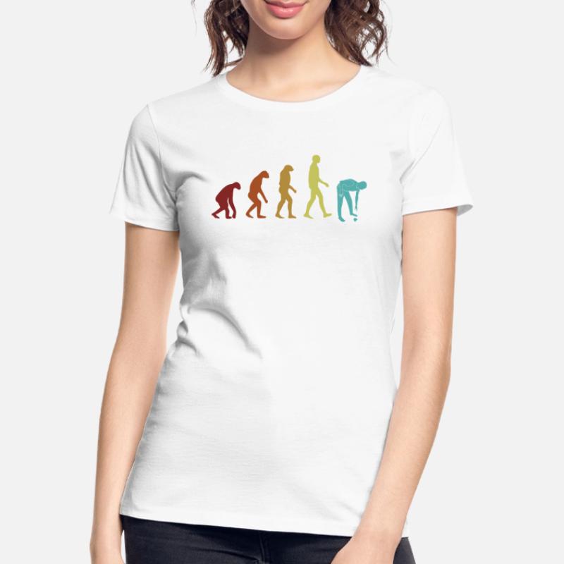 Evolution Sac à coquillage Bivalvia Shell Seashell T-shirt bio Premium Femme