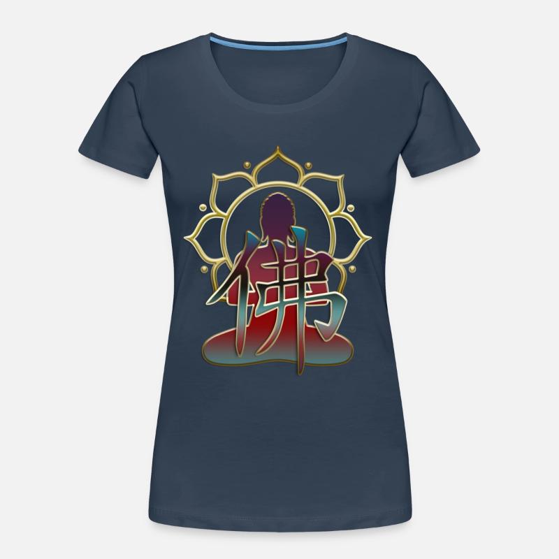 BUDDHA / Zeichen, Figur, Lotusblüte Frauen Premium Bio T-Shirt