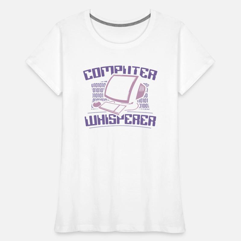 Computer Whisperer Admin Administrateur des opérations informatiques T-shirt bio Premium Femme