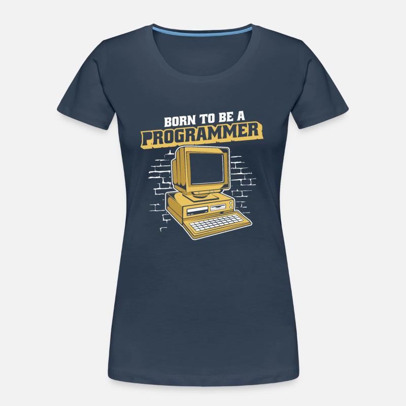 Né pour être un programmeur Développeur Coder - T-shirt bio Premium Femme -