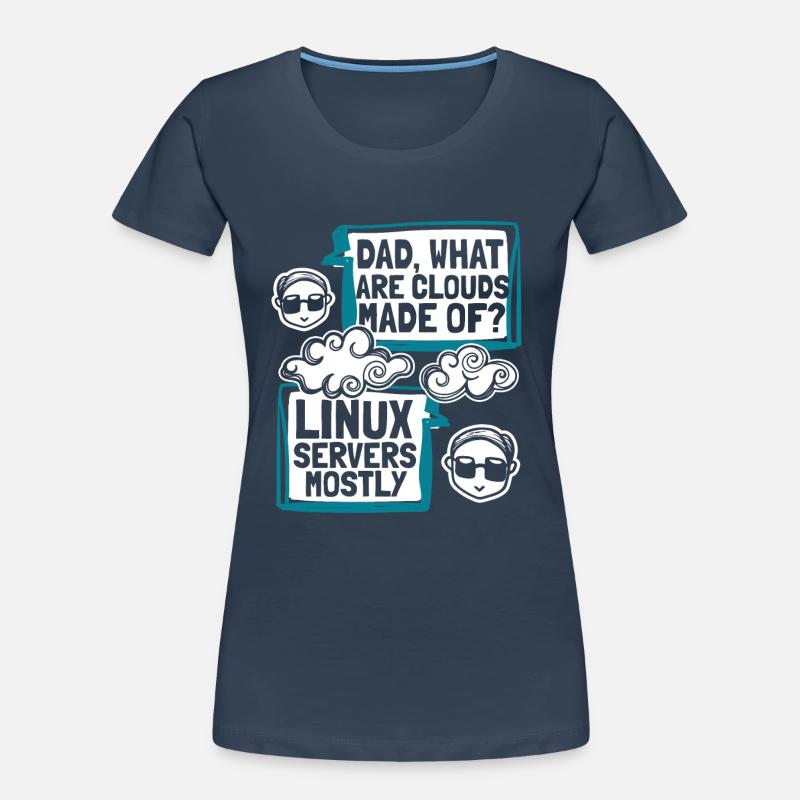 Papa quels sont les clouds faits de Developer Coder T-shirt bio Premium Femme