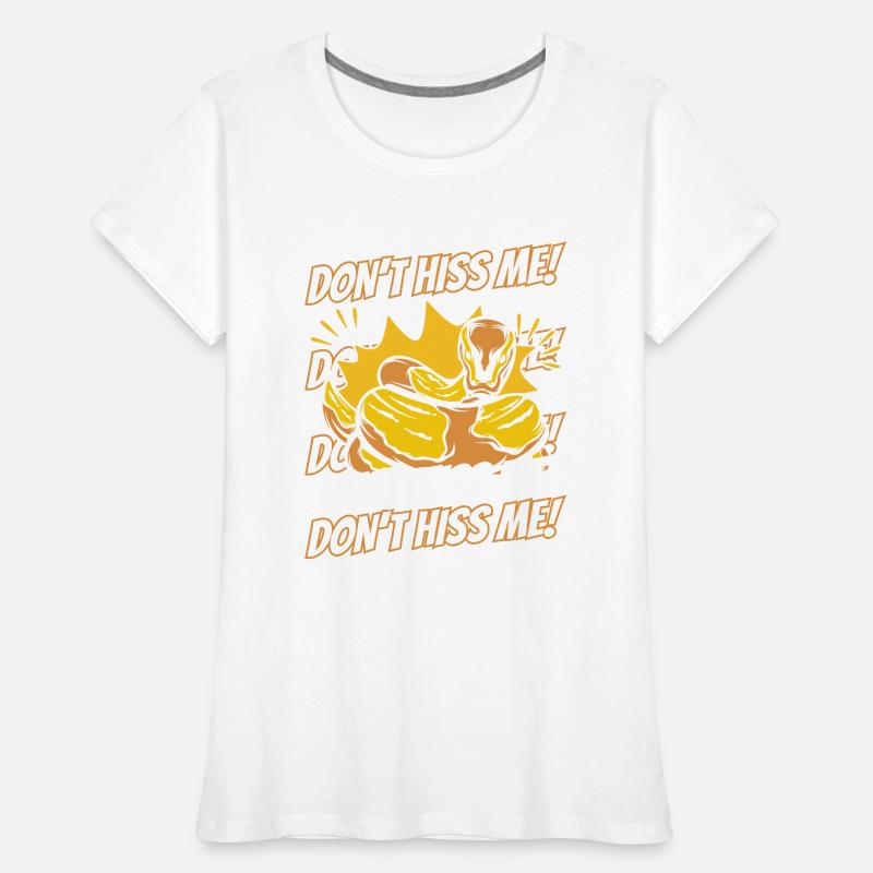 Ne sifflez pas sa banane python schuppenkriechtiere T-shirt bio Premium Femme