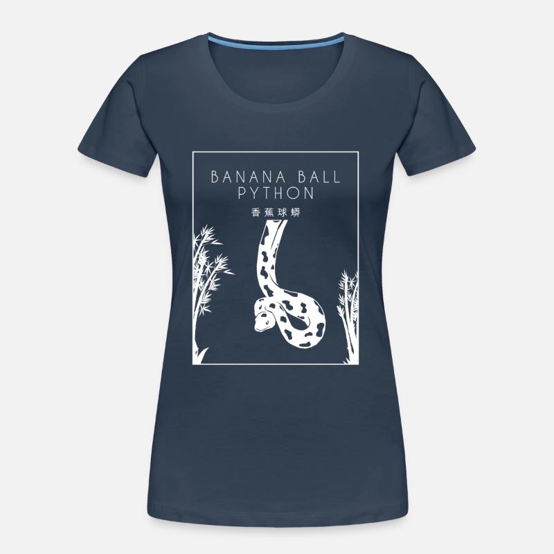 Boule de banane Python Hanzi Chinois Hanzi Snake Banane T-shirt bio Premium Femme