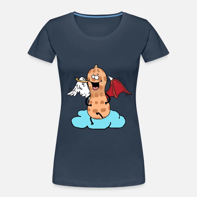 Celestial Peanut Angel Little Devil Cloud Nut Women's Premium Organic T-Shirt