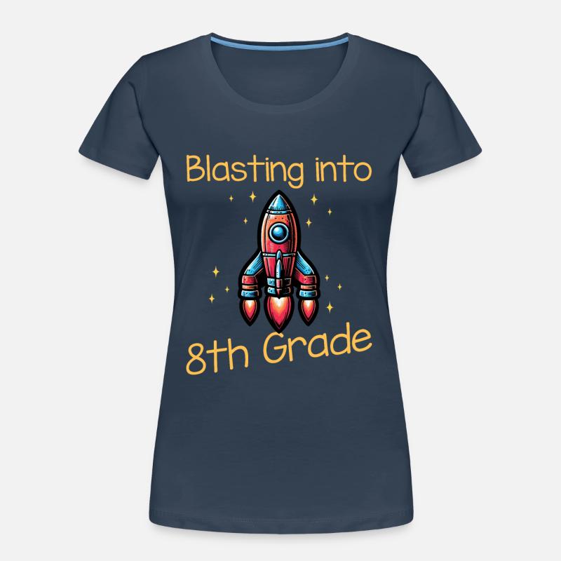 Blasting Into 8th Grade Women's Premium Organic T-Shirt