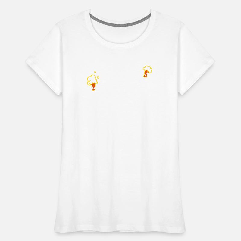 Skeletons doing java Women's Premium Organic T-Shirt