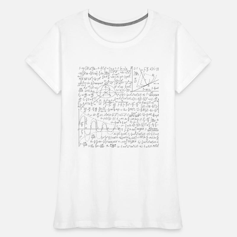 Formule mathématique - Math Equation Pattern Lover Cadeau T-shirt bio Premium Femme