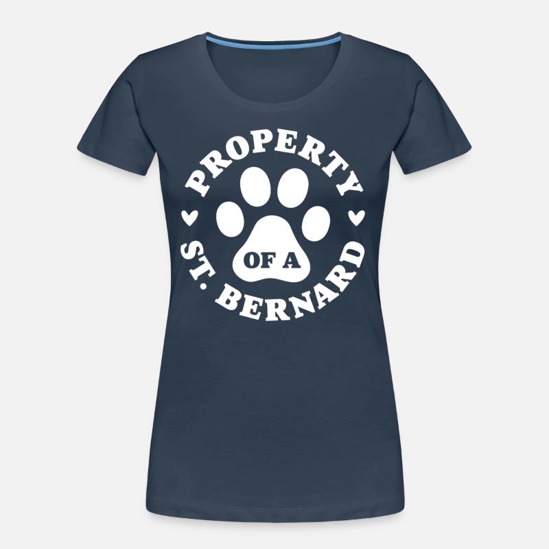Eigentum eines Bernhardiners Frauen Premium Bio T-Shirt