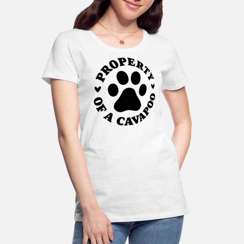 Eigentum eines Cavapoo Frauen Premium Bio T-Shirt