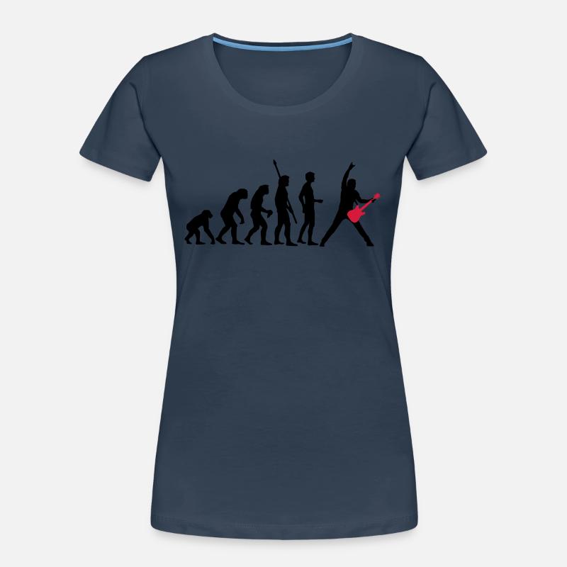 evolution_guitar_112013_a_2c Women's Premium Organic T-Shirt