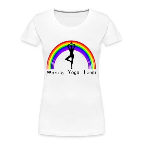Logo de Maruia Yoga Tahiti - T-shirt bio Premium Femme