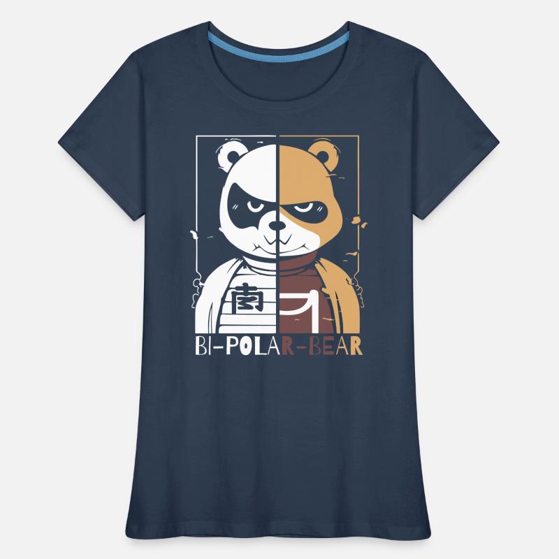 Bipolarer Polar Bär oder Eisbär Frauen Premium Bio T-Shirt