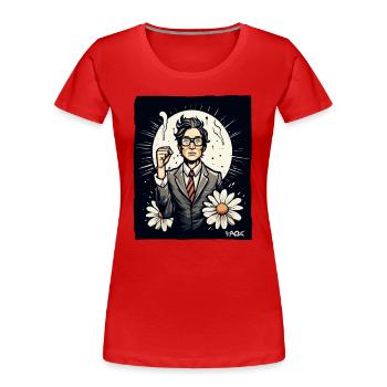 Japanischer Mitarbeiter kämpft für Freiheit - Frauen Premium Bio T-Shirt -  - Vorne - Mia (176cm)