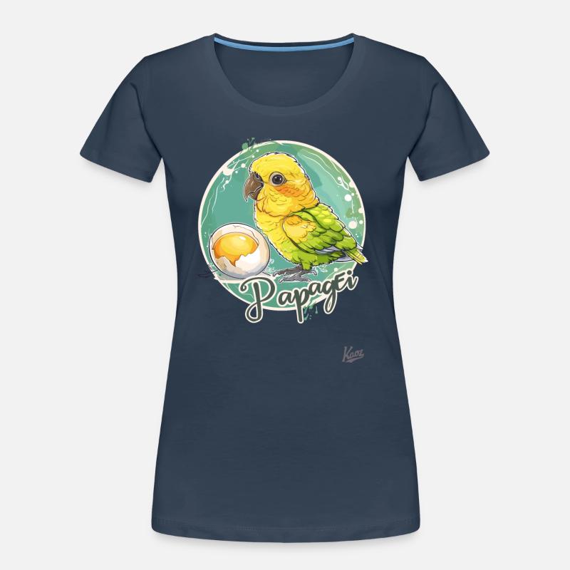 Parrot Egg: Parrot and Egg Women's Premium Organic T-Shirt