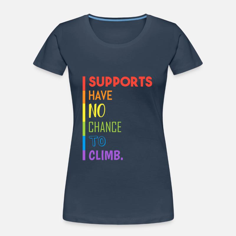 Supports cannot climb Women's Premium Organic T-Shirt
