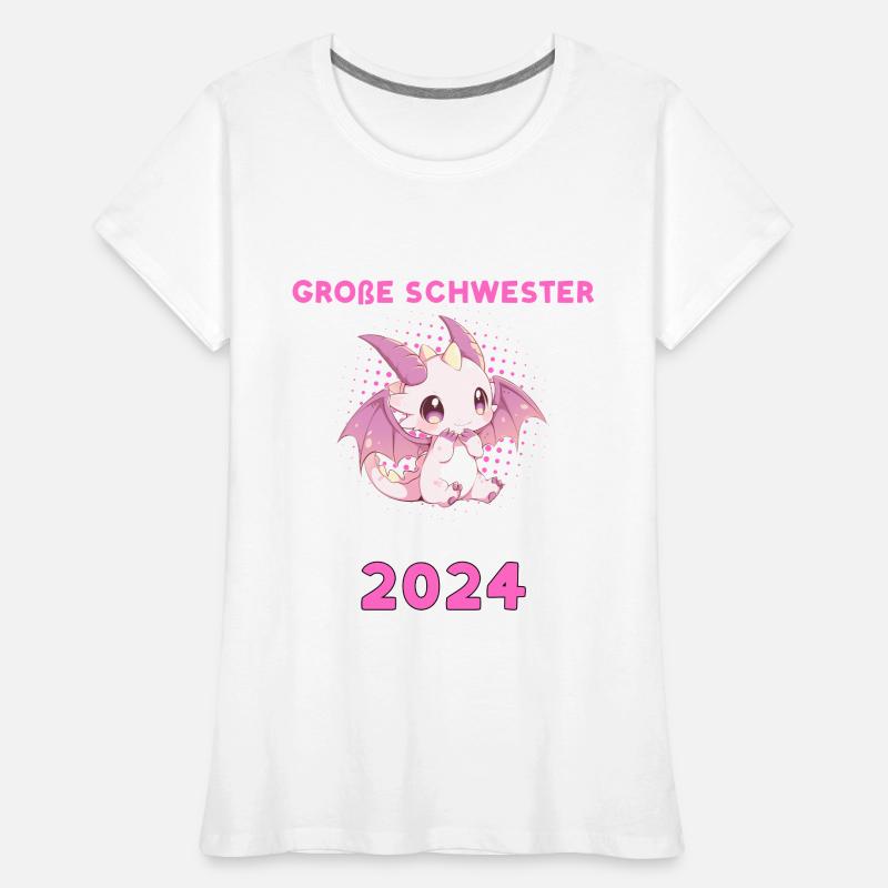 Große Schwester 2024 Loading Frauen Premium Bio T-Shirt