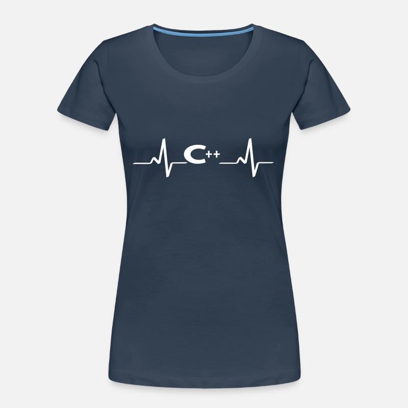 Computer Herzschlag IT Programmierer Informatik Frauen Premium Bio T-Shirt