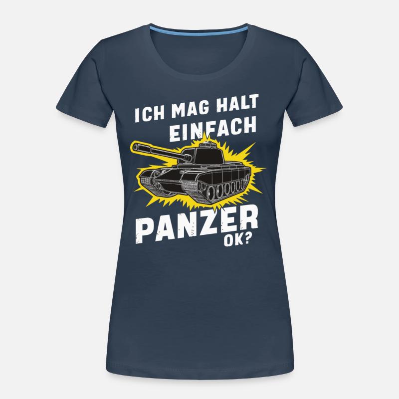 Panzer Kampfpanzer Panzerkampfwagen Panzerfahrer Frauen Premium Bio T-Shirt