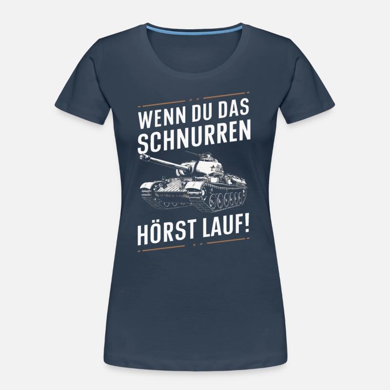 Panzer Kampfpanzer Panzerkampfwagen Panzerfahrer Frauen Premium Bio T-Shirt