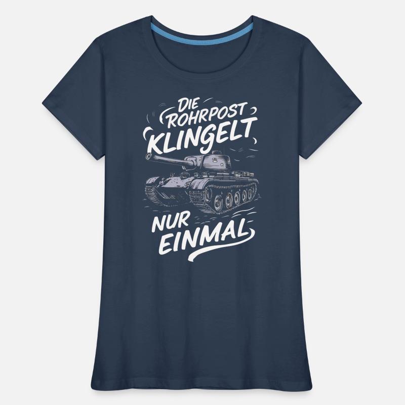 Chars Chars de combat principaux Chars de char Chars Pilotes de chars T-shirt bio Premium Femme