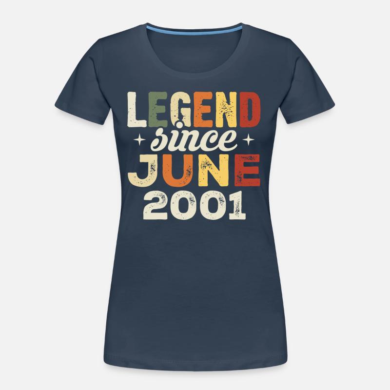 Juni 2001 Geburtstagsgeschenk Juni 2001 Juni 2001 Frauen Premium Bio T-Shirt