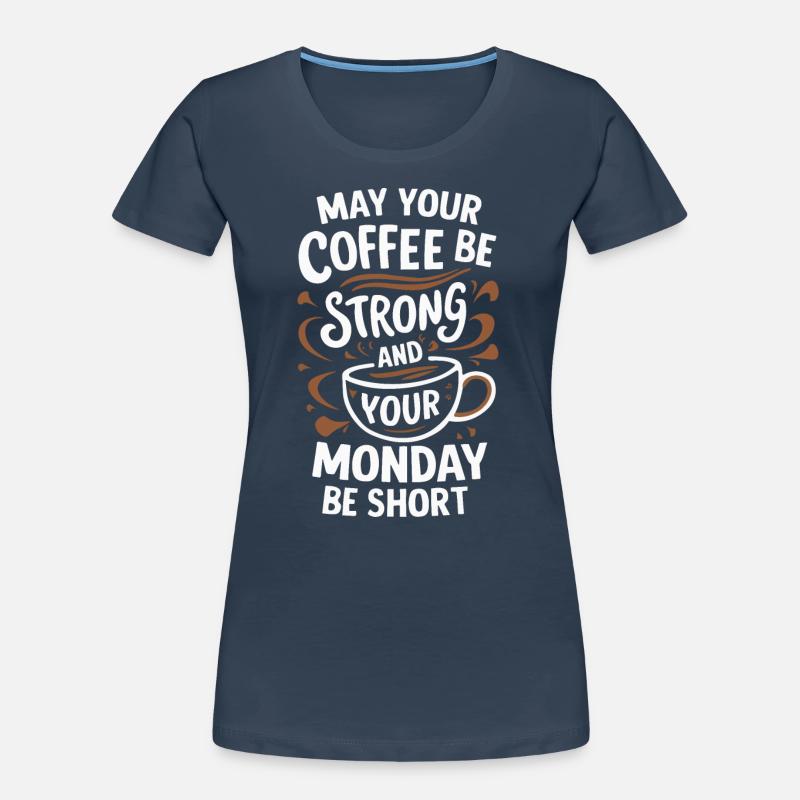 Kaffee Kaffees Trinker Frauen Premium Bio T-Shirt