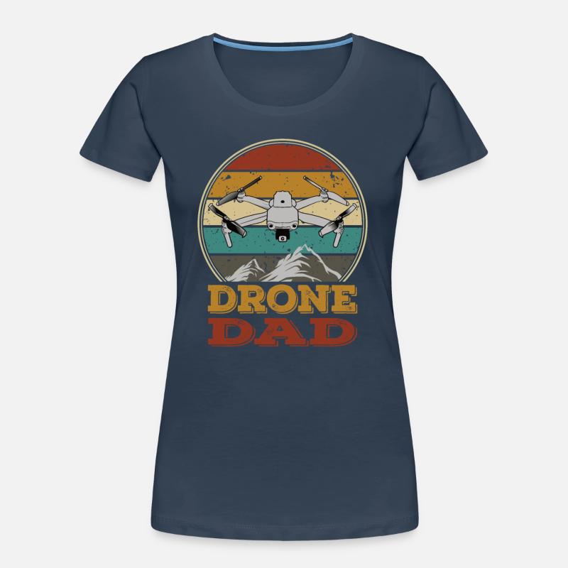 Drones Papa Copter FPV UAS Pilot Drone Dad Daddy Women's Premium Organic T-Shirt