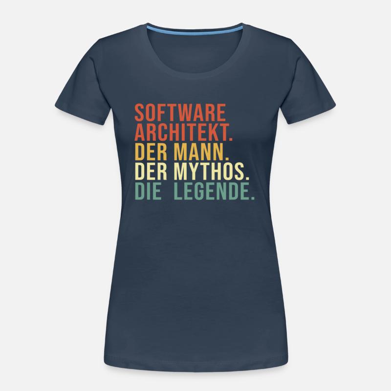 Software Architekt Mann Mythos Legende Software Frauen Premium Bio T-Shirt