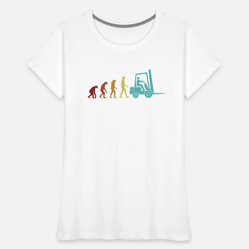 Forklift Evolution All-terrain forklift telehandler Women's Premium Organic T-Shirt