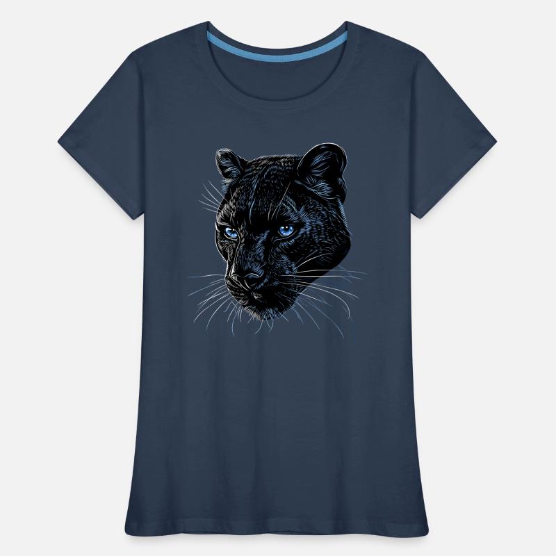 Panthère Léopard Grand Chat Mignon Gros Chat Panter T-shirt bio Premium Femme