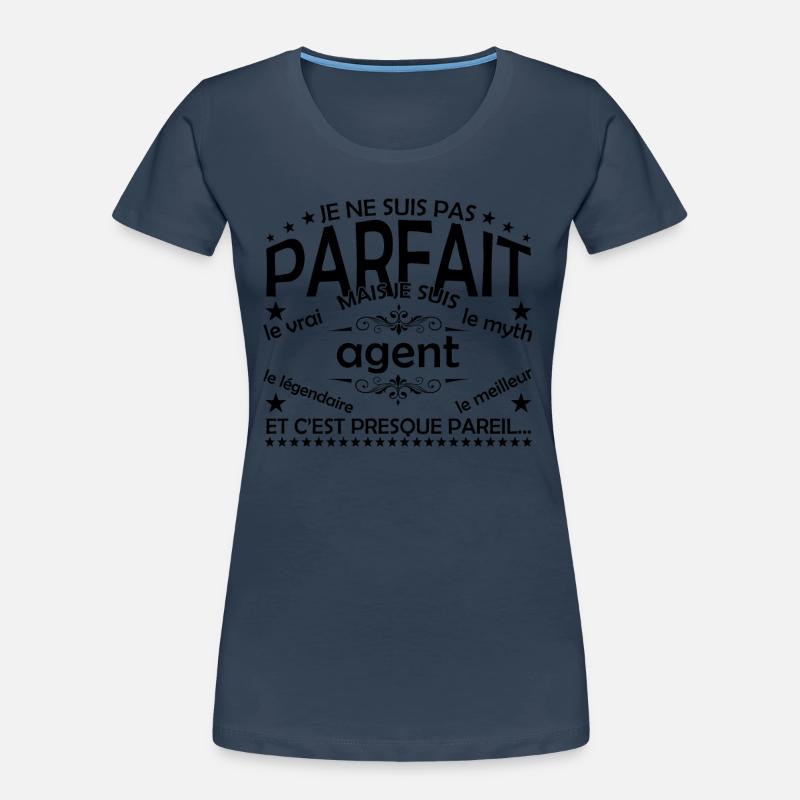 Geschenkagent Agent Der echte Agent Frauen Premium Bio T-Shirt