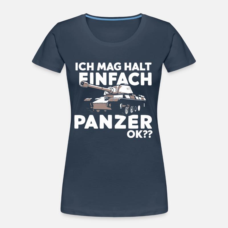 Panzer Kampfpanzer Panzerkampfwagen Panzerfahrer Frauen Premium Bio T-Shirt