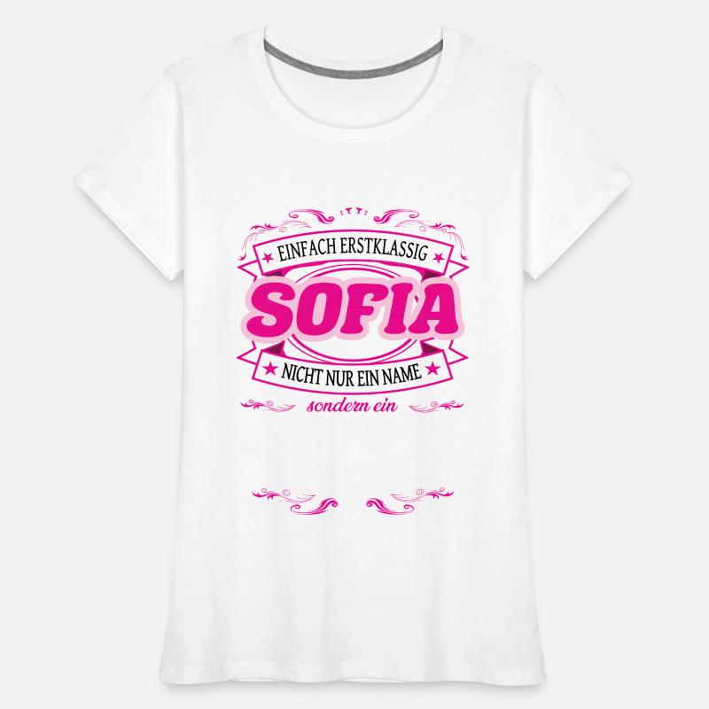 Caractéristique de qualité Sofia tout simplement de première classe T-shirt bio Premium Femme