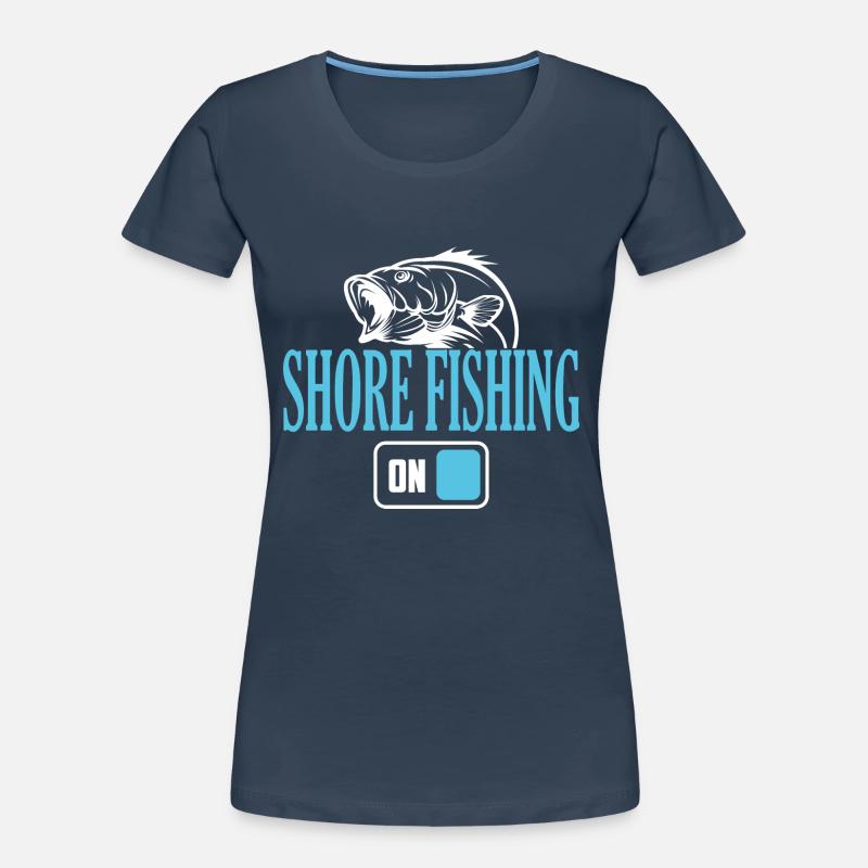Fisherman Shore Angelmodus Ein Frauen Premium Bio T-Shirt
