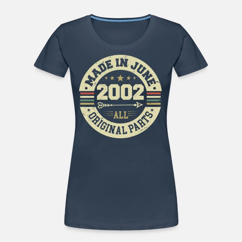 Juni 2002 Geburtstagsgeschenk Juni 2002 Juni 2002 Frauen Premium Bio T-Shirt