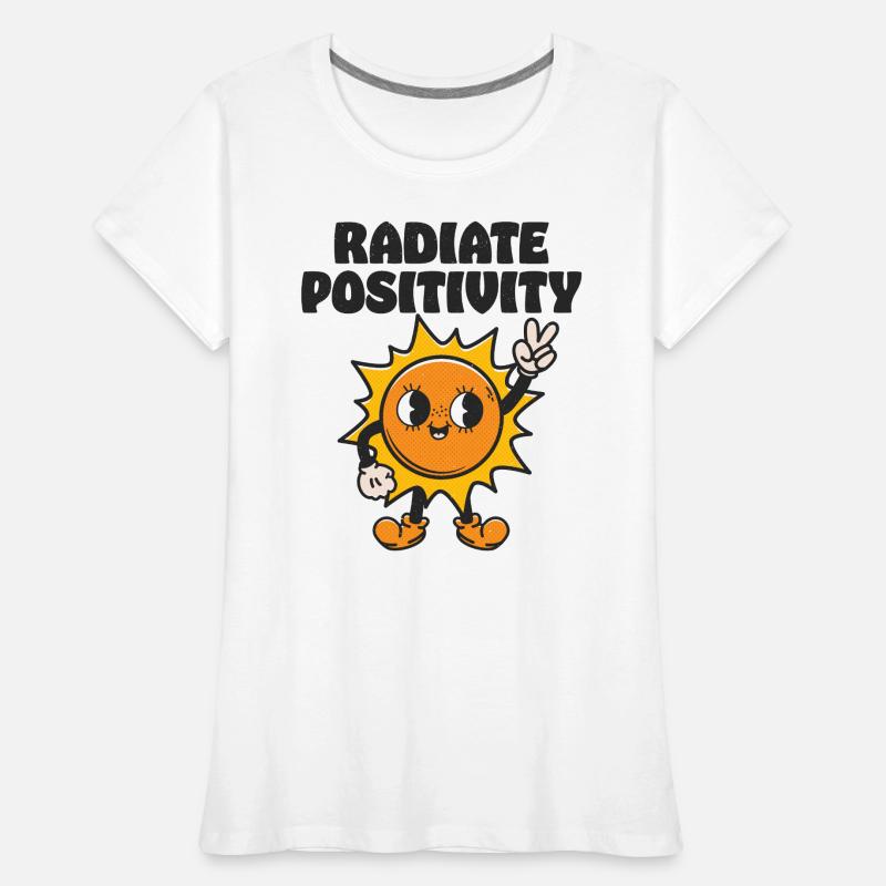 Radiate Positivity Women's Premium Organic T-Shirt