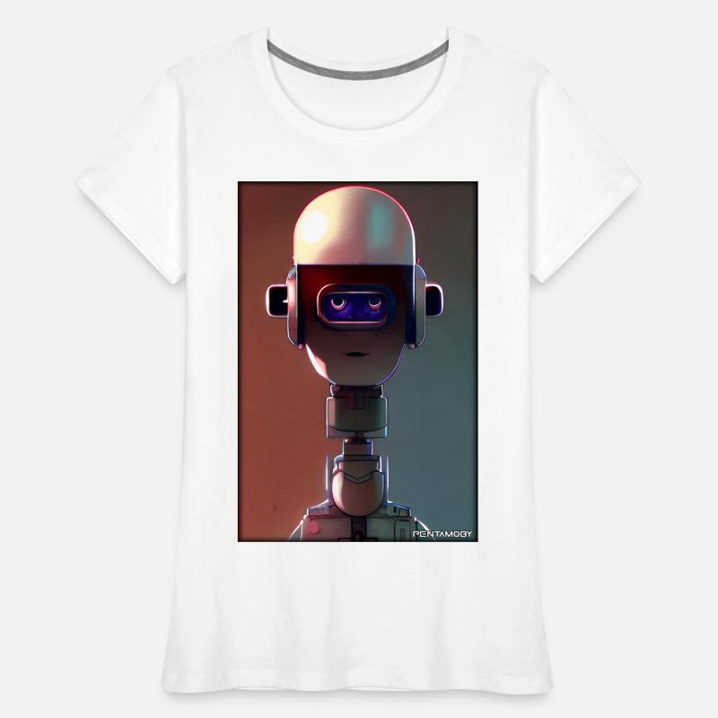 Robot Future Technology Science Android T-shirt bio Premium Femme