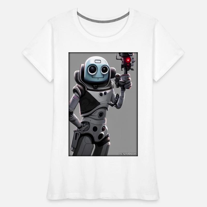Robot Future Technology Science Android T-shirt bio Premium Femme
