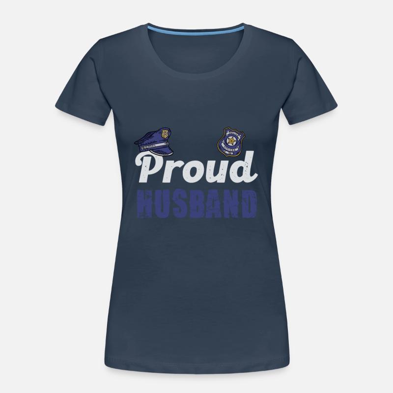 Stolzer Ehemann Polizei Partner Frauen Premium Bio T-Shirt