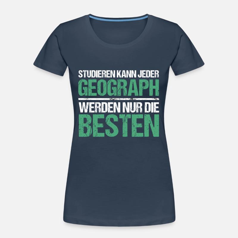 Anyone can study - Geograph Edition Women's Premium Organic T-Shirt