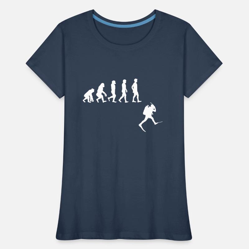 Evolution Freitauchen Freitauchen Plongée Frauen Premium Bio T-Shirt