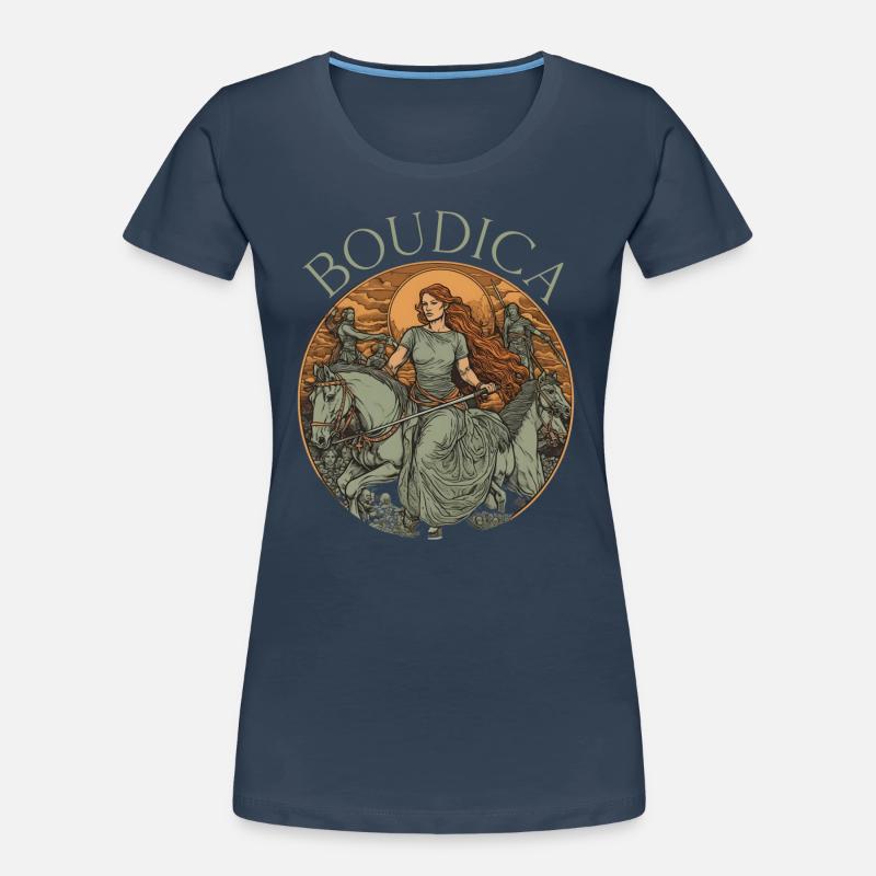 Boudica Boadicea Warior Queen Celtic Iceni Tribes Women's Premium Organic T-Shirt